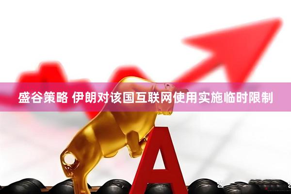 盛谷策略 伊朗对该国互联网使用实施临时限制