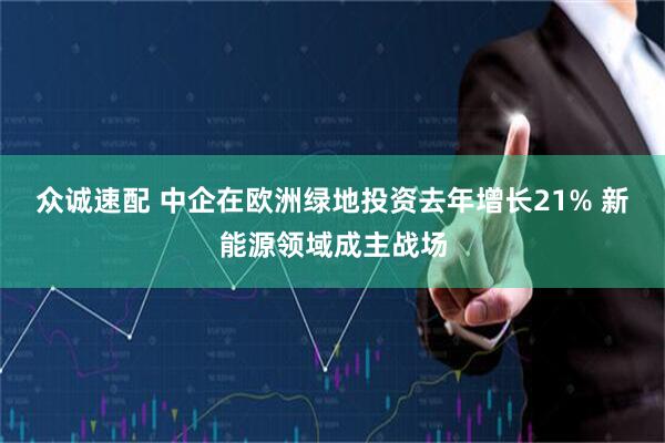 众诚速配 中企在欧洲绿地投资去年增长21% 新能源领域成主战场